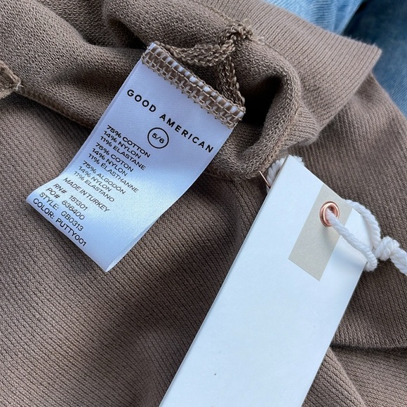 NWT Good American Skinny Strap Seamless Bodysuit in Brindle - Picture 2 of 3